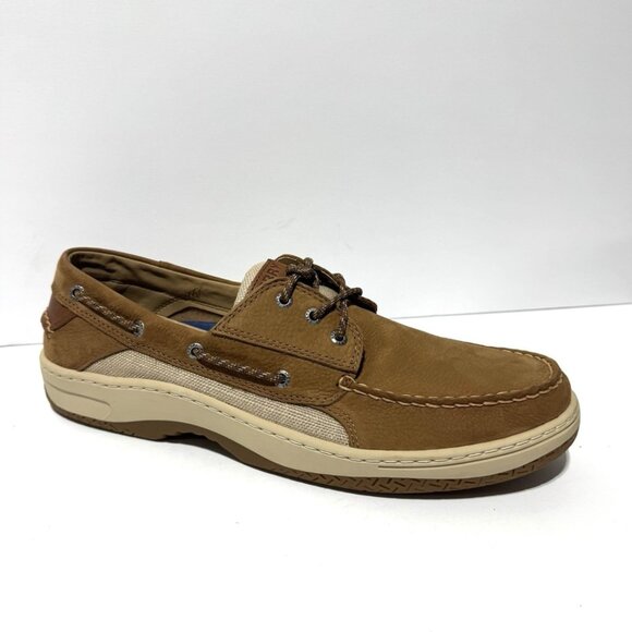 Sperry Mens Billfish Nautical Boat Shoes Tan Size 15 M